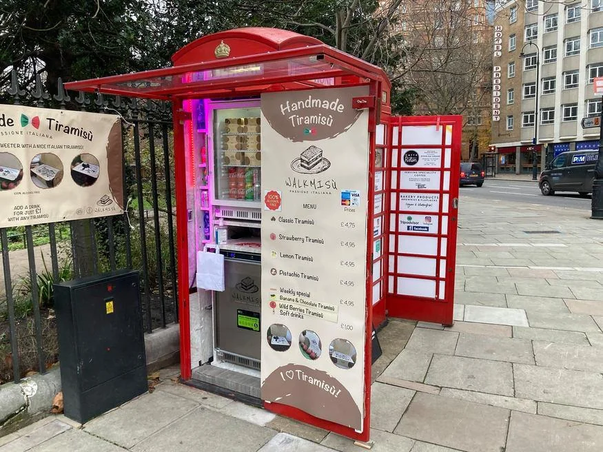The disappearance of the red public telephone for which #London was famous is a matter of sorrow, but without it we might not have a tiramisu-flavored phone box!