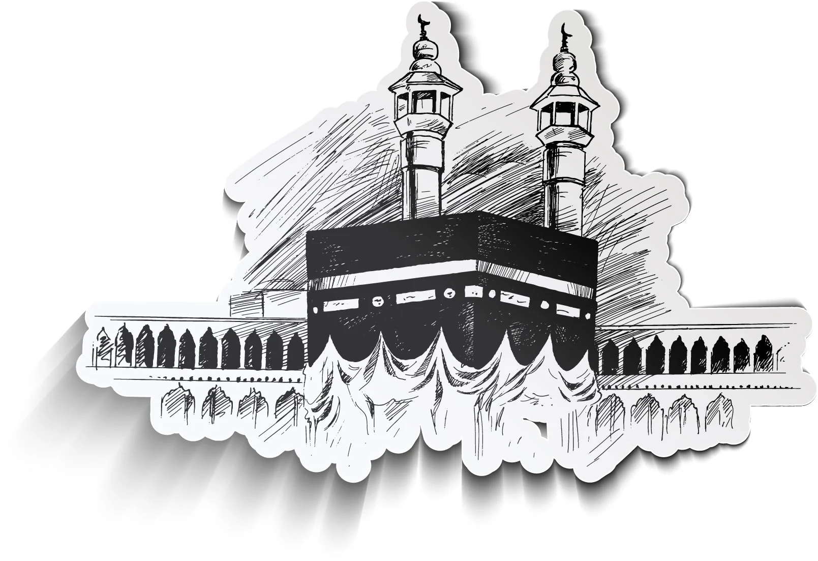 Creativity in drawings of the Holy Kaaba