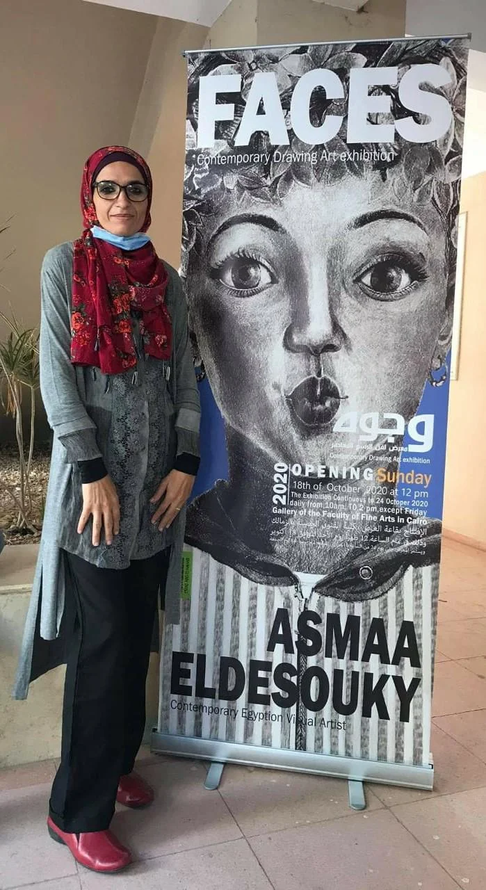 Asmaa El Desouky.. an Egyptian visual artist haunted by ancient worlds.. Paintings inspired by the "Cities of Souls".. and colors with a special philosophy