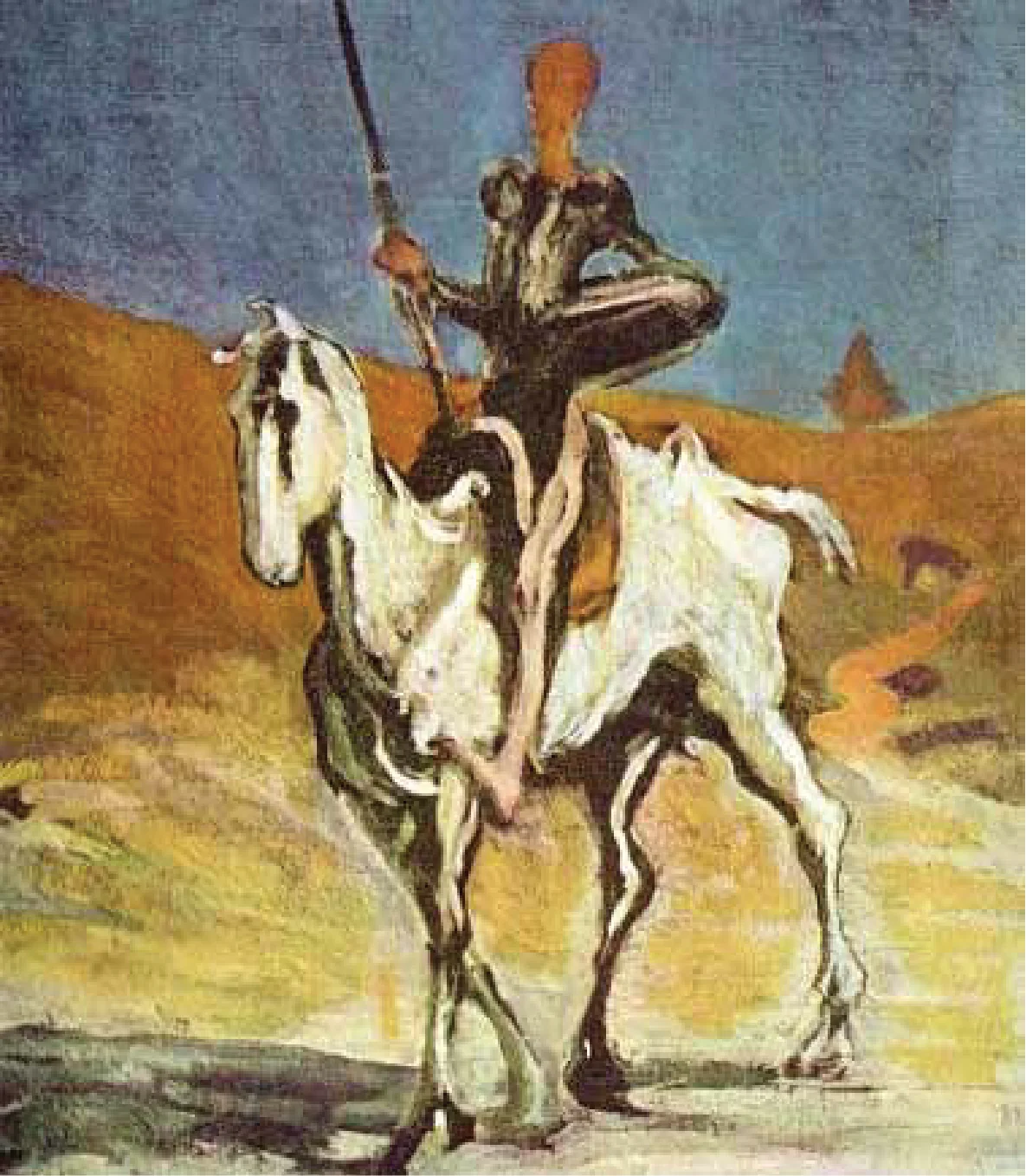 Don Quixote Fighting Windmills