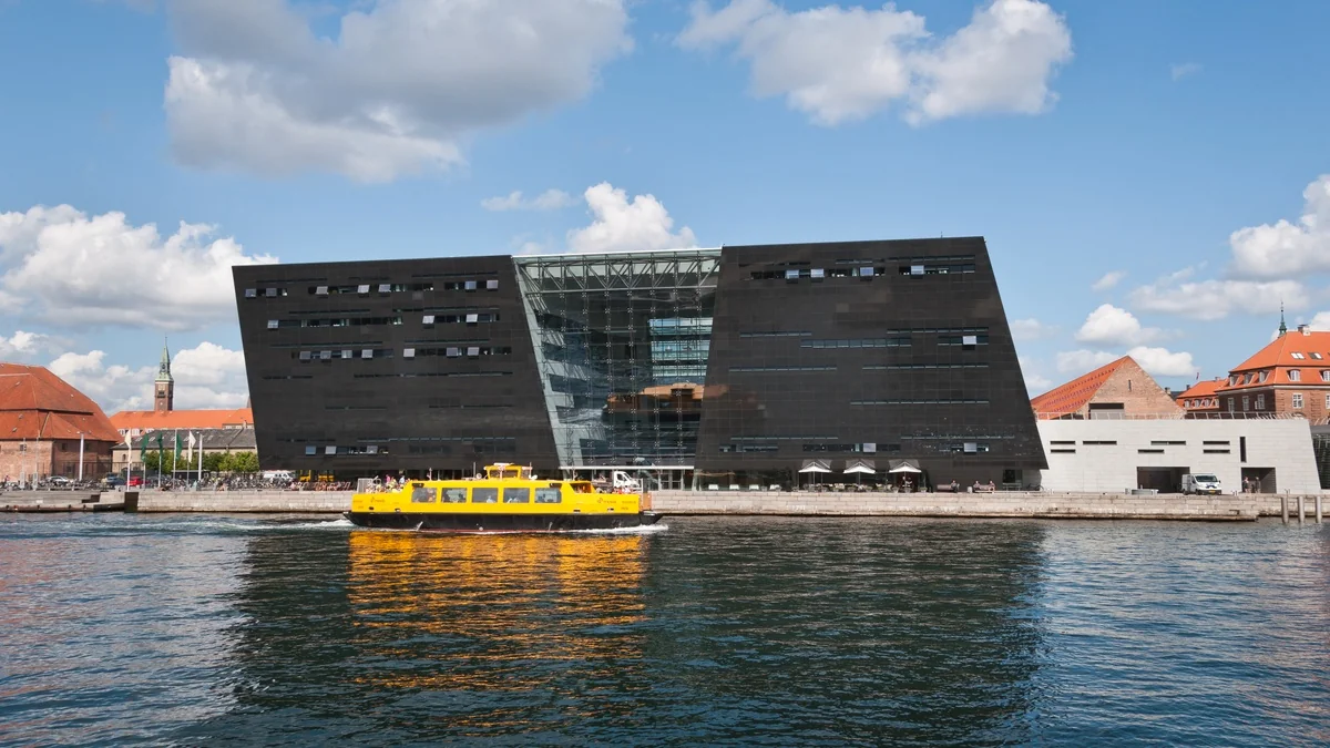 It contains many rare Arabic manuscripts.. The Royal Library in Copenhagen.. the largest library in Northern Europe